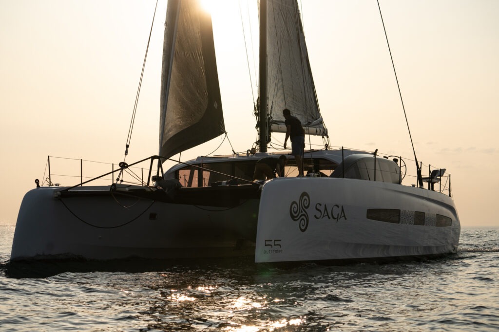 Outremer boat equipped with SEA.AI system